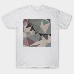 Laurel Green Abstract Low Polygon Background T-Shirt